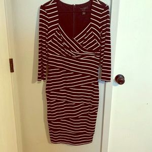WHBM Striped Bodycon Dress